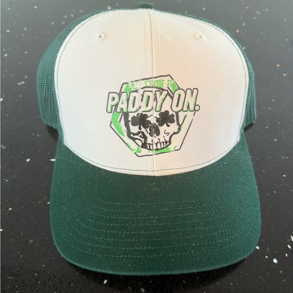 Other - Green and White Paddy On Hat